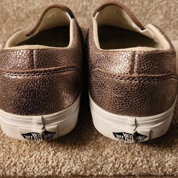 Vans Women's Bronze Slip-On Shoes Size 9.5 - Picture 5 of 10